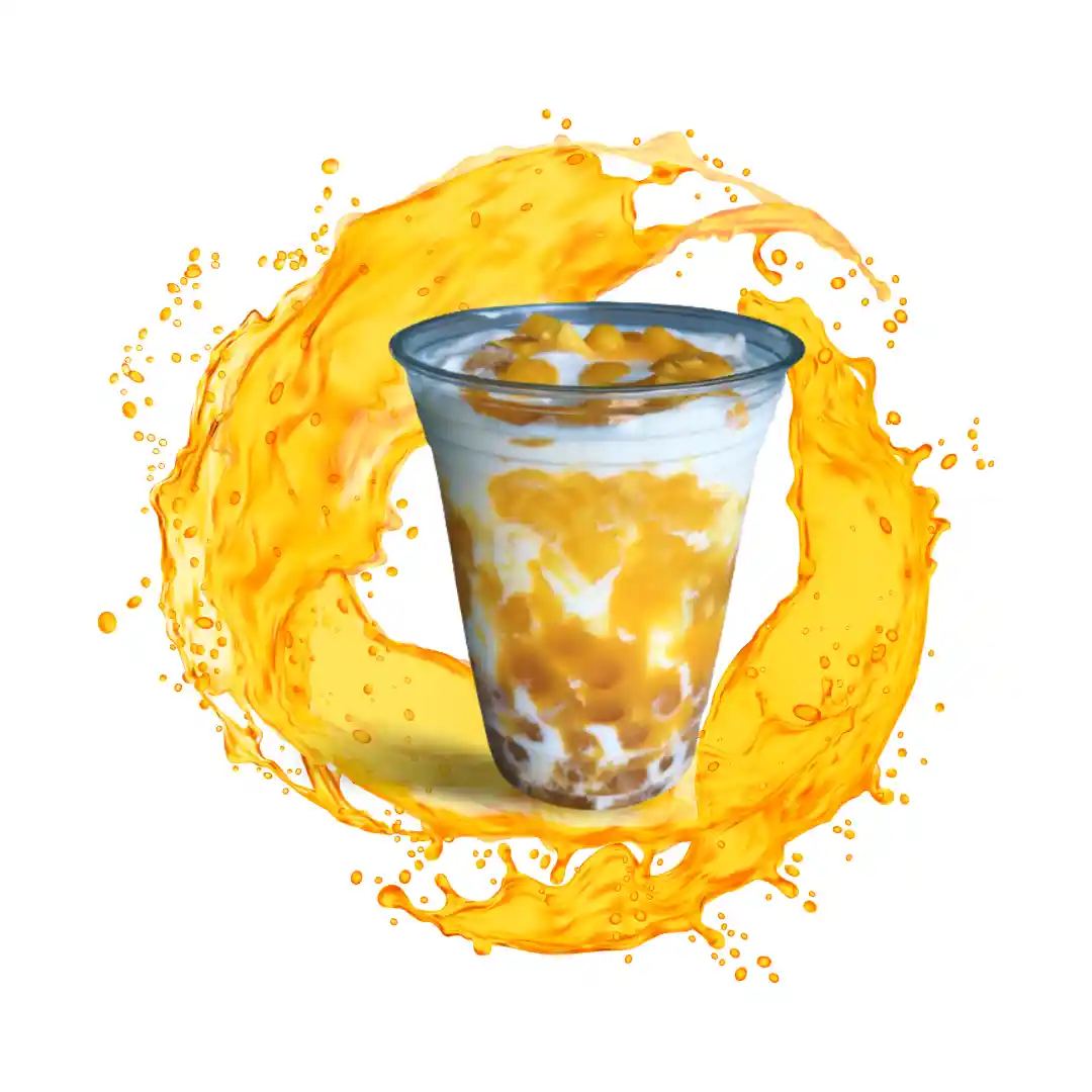 Mango Boba Milk Tea
