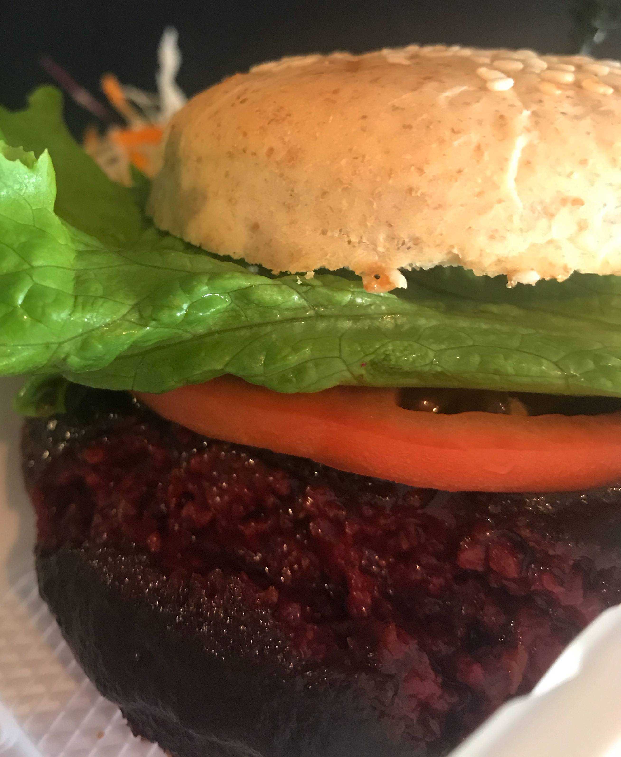 The Angus Beet Burger with Wedges