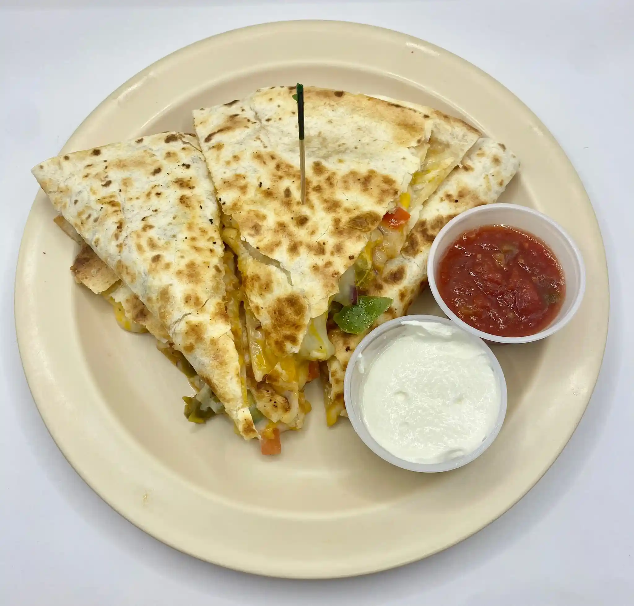 Chicken or Jerk Chicken Quesadilla