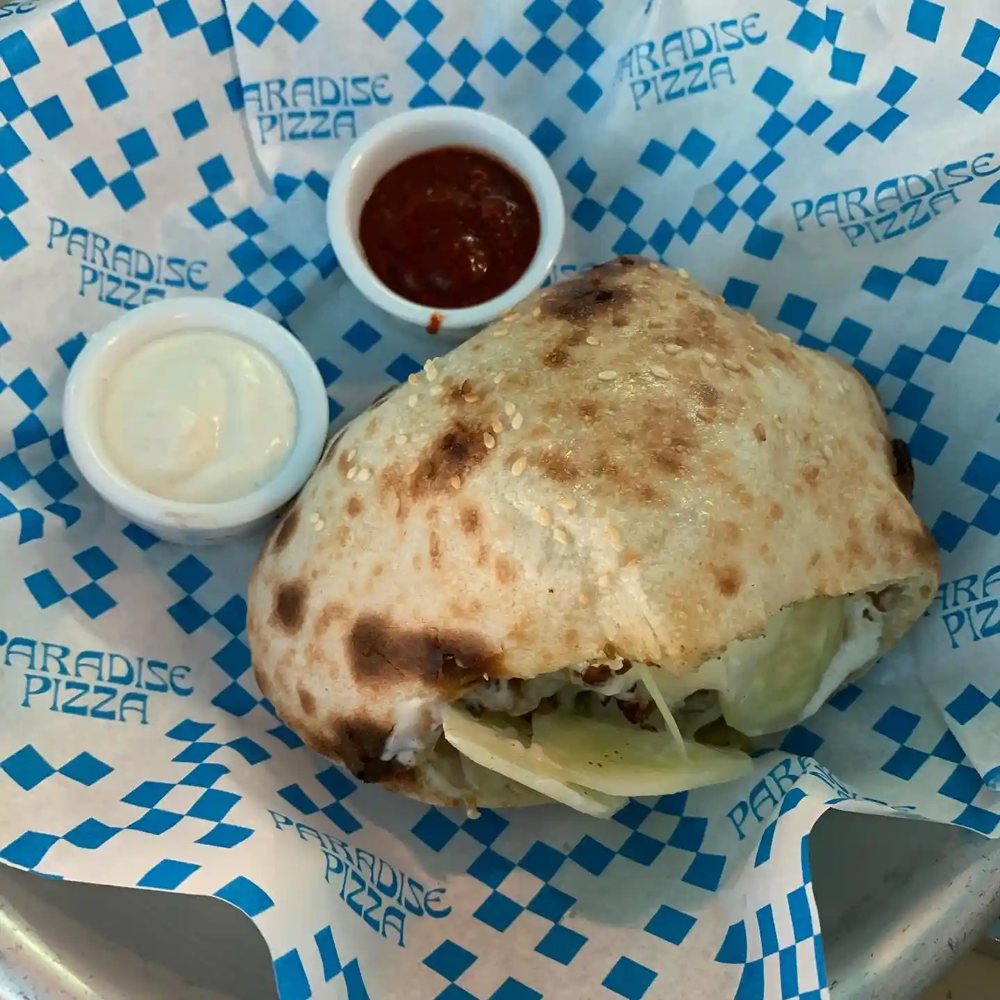 Mixed Chicken and Lamb Shawarma Sandwich 