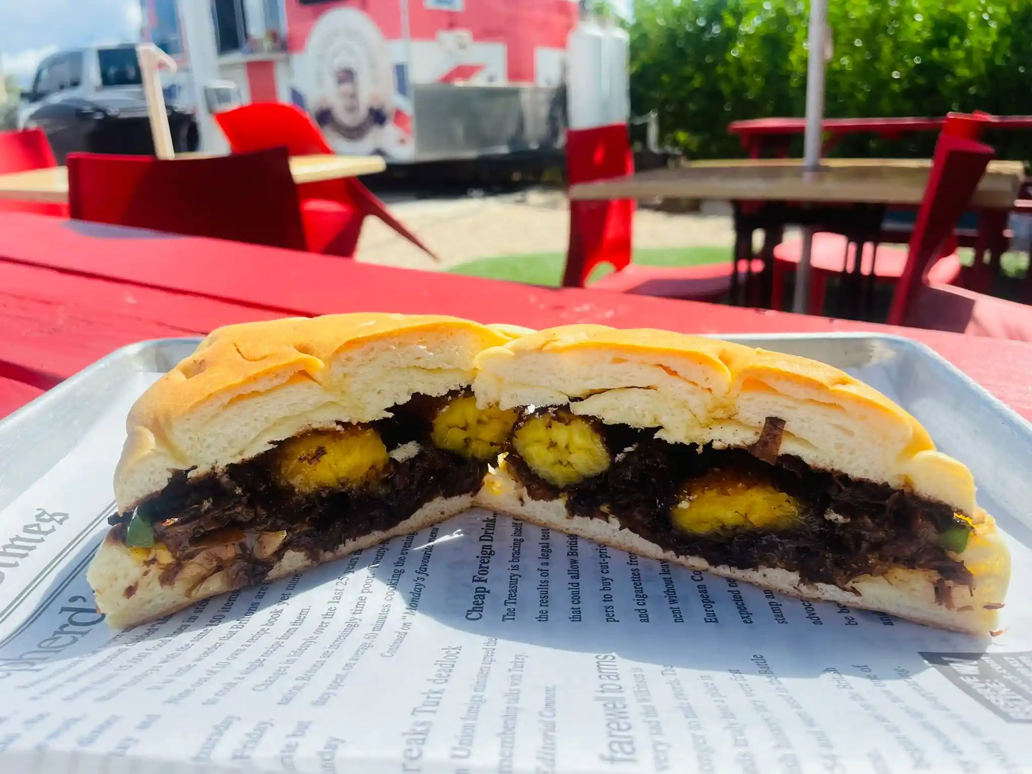 OXTAIL CHEESE SANDWICH IN COCO-BREAD