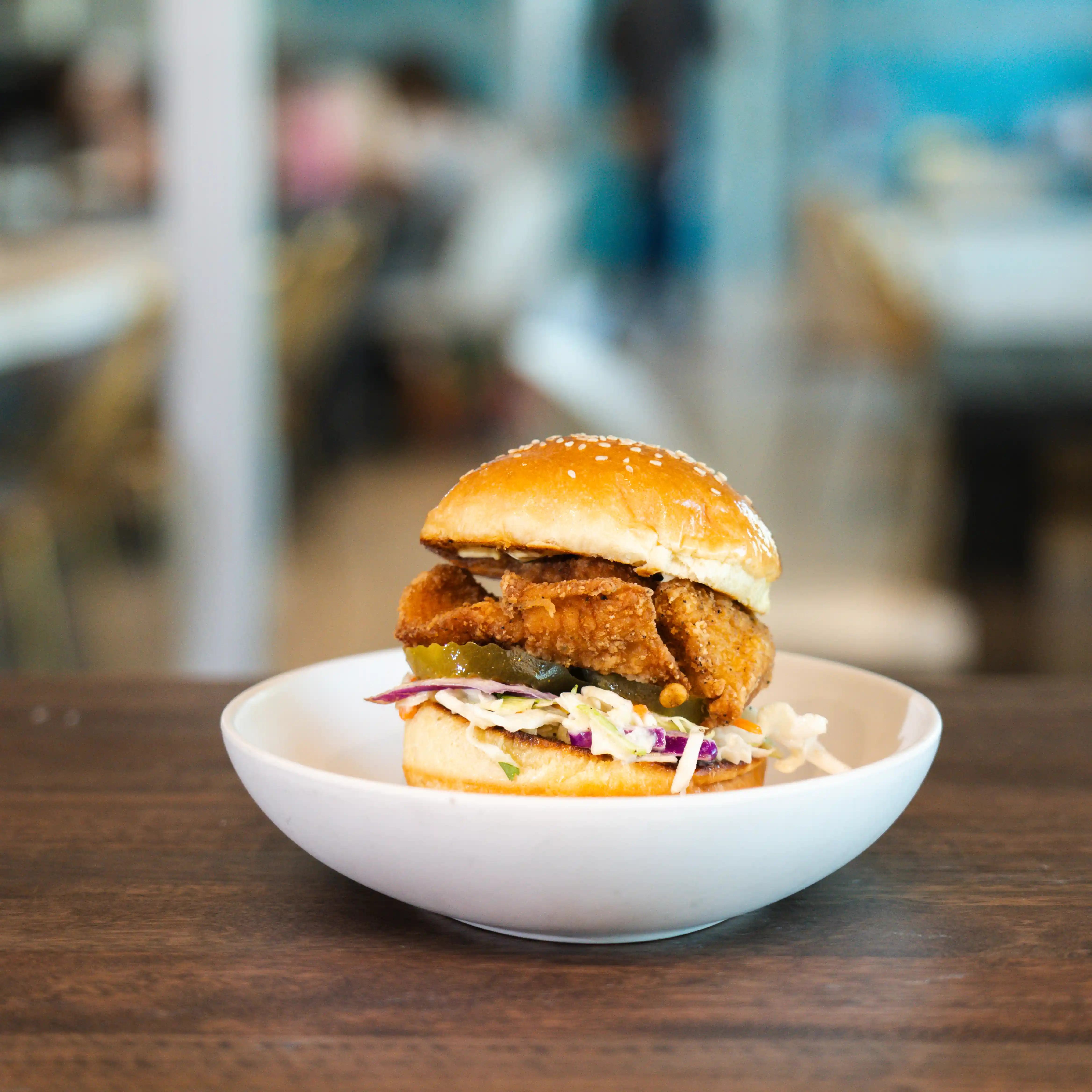 The Angry Crispy Fish Burger