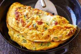 Bacon Chicken Cheese Omelette